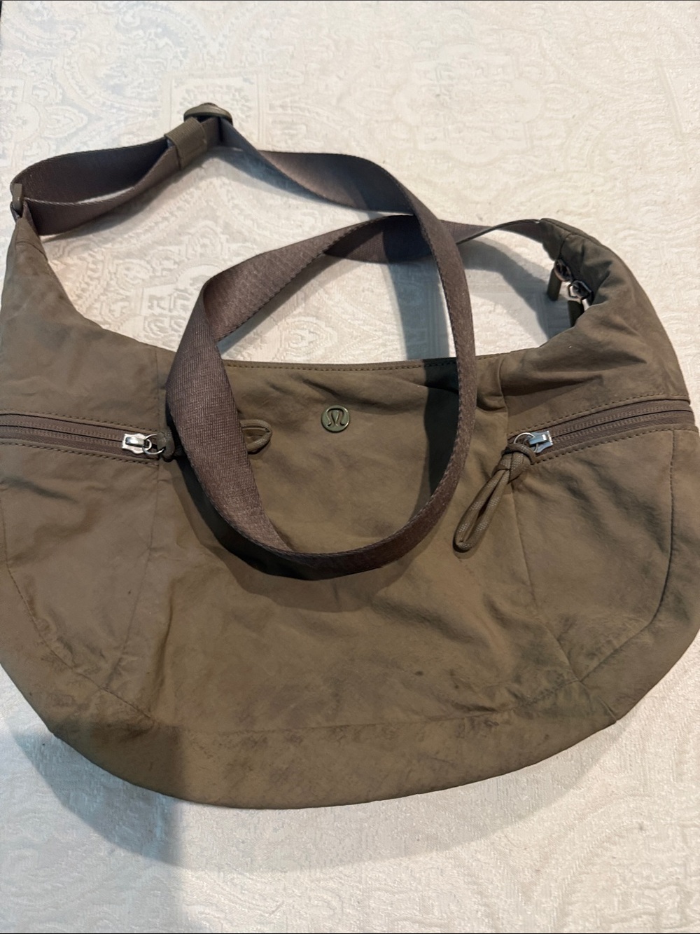 lululemon athletica Olive Green Crossbody Shoulder Bag
